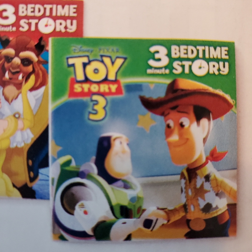 Set of 5, DISNEY bedtime story books, Snow White Toy Story 3, Cars Peter Pan New